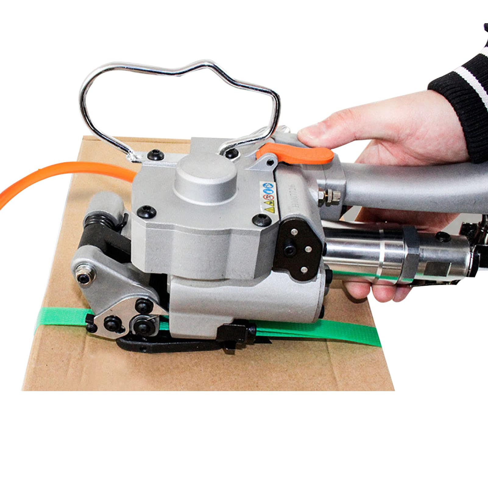 Herramienta de flejado automático de mano para correas de 1/2 a 3/4 pulgadas, máquina de bandas de soldadura para correas de polipropileno y PET, equipo de embalaje industrial