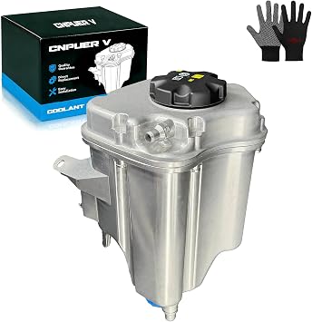 Upgraded Aluminum Coolant Reservoir Tank for BMW X5 X6 E70 E71 E72 F15 F16 F85 F86 2007-2019, Coolant Expansion Overflow Tank Replacement, Replace 17138621092 603-361