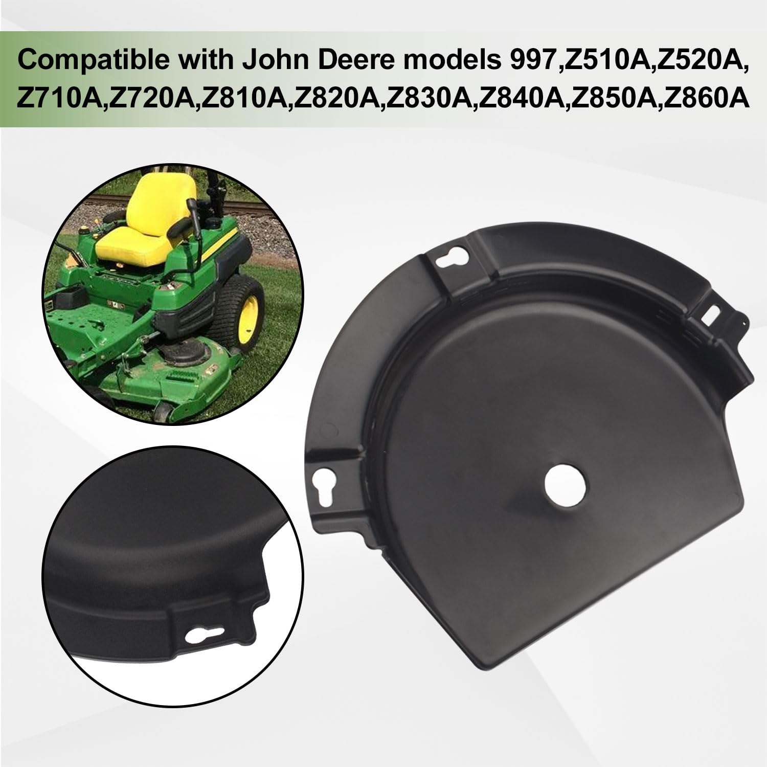 Amazon.com: TCU23581 Deck Belt Shield Compatible with Jo-hn Deere