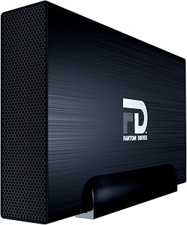 Fantom Drives 20TB External Hard Drive - GFORCE 3 Pro 7200RPM, USB3, eSATA, Aluminum, Black, GFP20000EU3