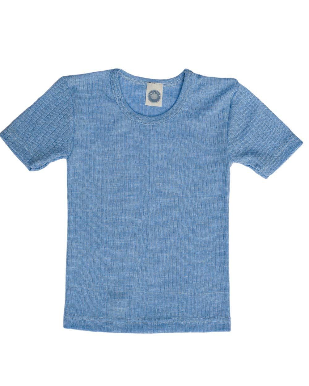 Cosilana, Maillot de corps à manches courtes pour enfant, 45 % coton biologique, 35 % laine biologique, 20 % soie