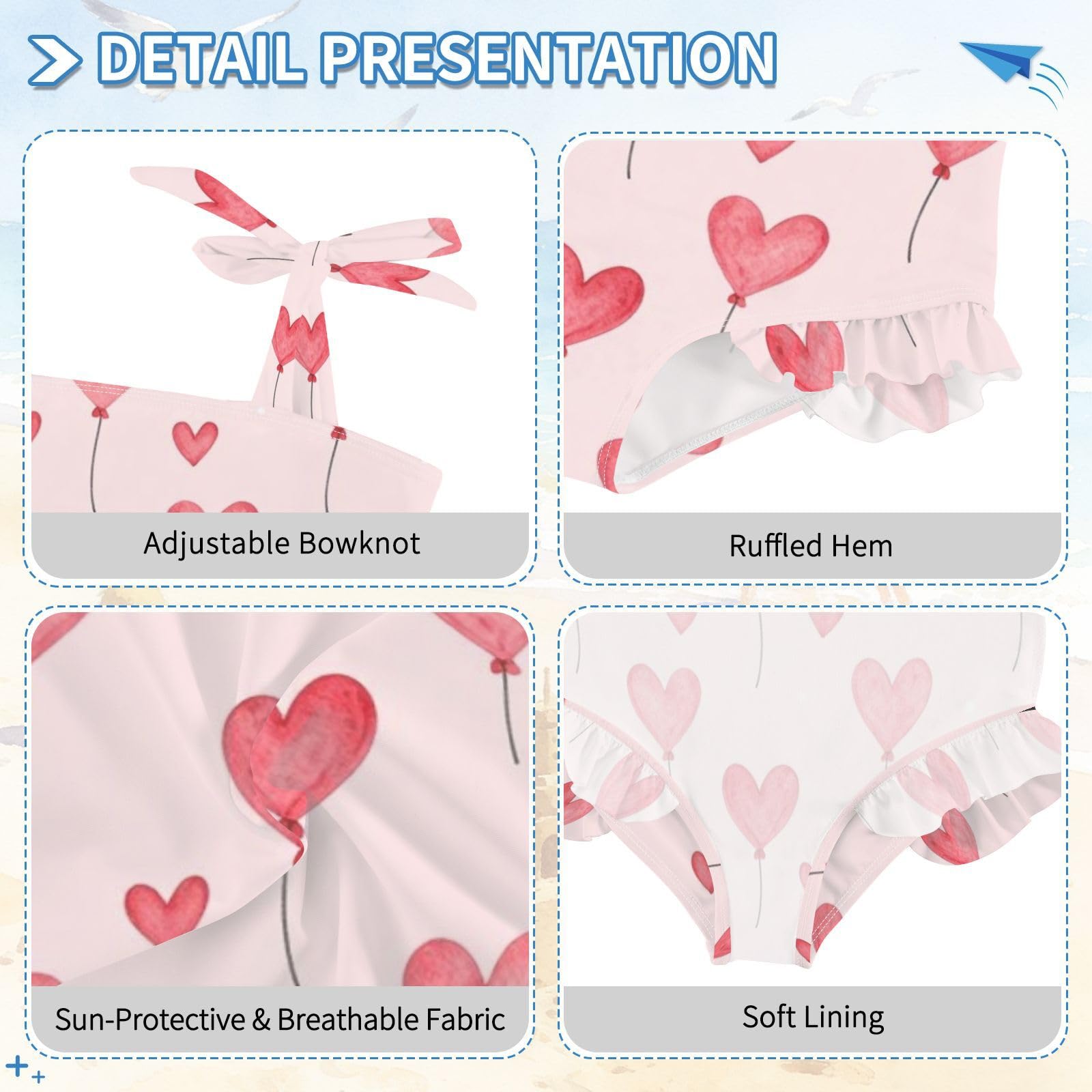 FRODOTGV Costume da bagno intero da bambina, ad asciugatura rapida, per piscina, spiaggia, surf, per neonata