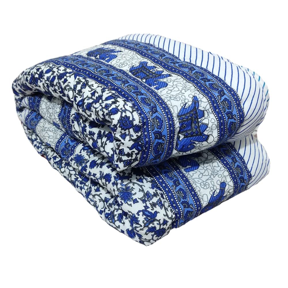 Buy Gnudi Single Bed Organic Cotton Jaipuri Razai Blanket Ac Quilt for