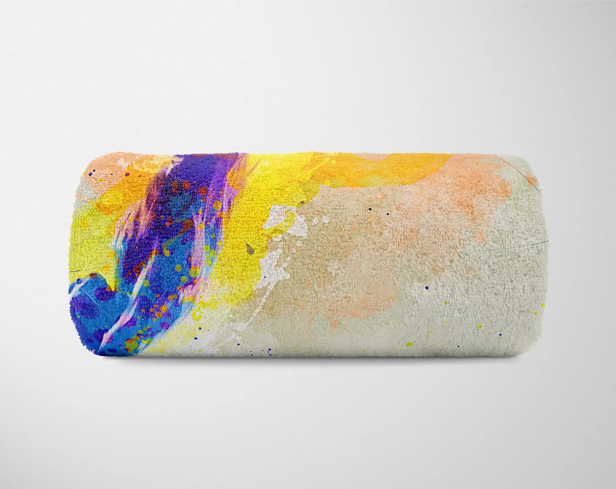 SplashArt Sport Handtuch Strandhandtuch Saunatuch Kuscheldecke Kunstvoll Schwimmen IV SPO Größe 180 x 130 cm (Tagesdecke - Sherpa Flies)