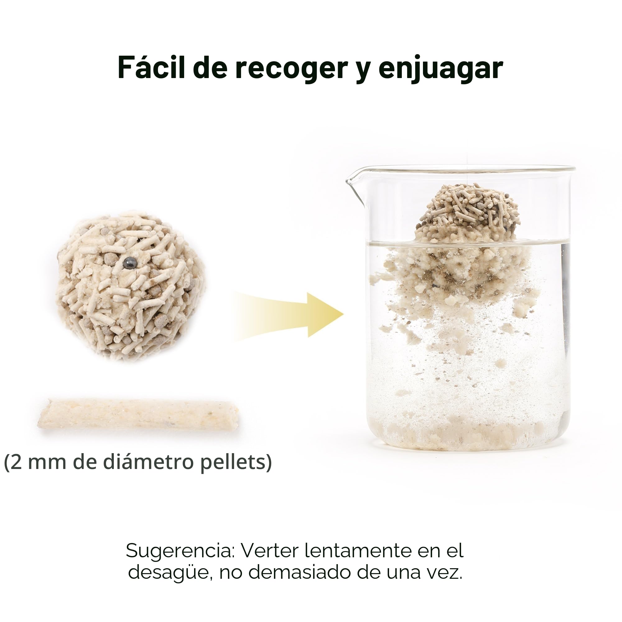 FUKUMARU Arena de Tofu para Gatos 10.8kg - Arena aglomerante para Gatos, Tofu y Bentonita, Libre de Polvo y fácil de aglomerar, Control de olores（Té Blanco）, se Puede desechar en el Inodoro