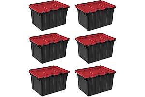 Sterilite 12 Gal Hinged Lid Industrial Tote