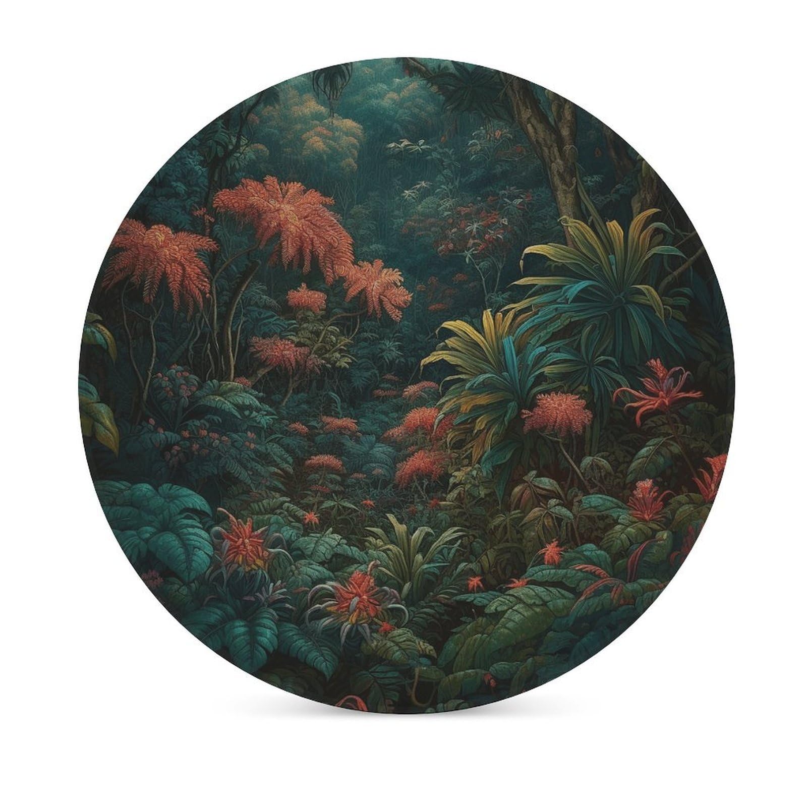 Realistyczne podstawki pod napoje w stylu botanicznym z uchwytem na stolik kawowy, ceramiczna podstawka z podstawą korkową, ceramiczna podstawka do mrożonych zimnych lub gorących napojów, 10 cm