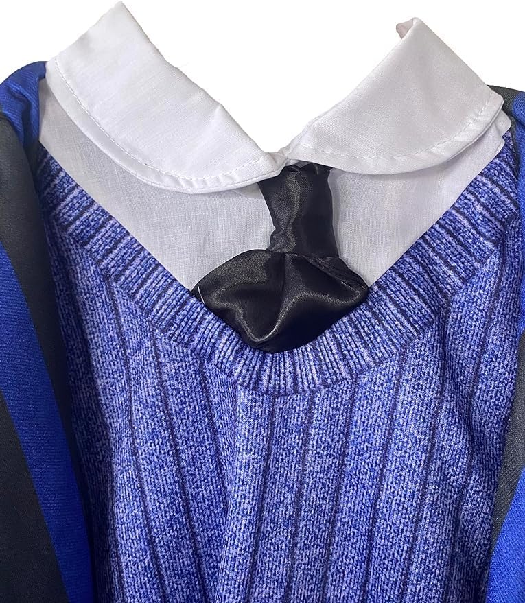 Miniatura 7 de Rubie's Wednesday Nevermore - Disfraz de uniforme de estudiante para niña, color azul