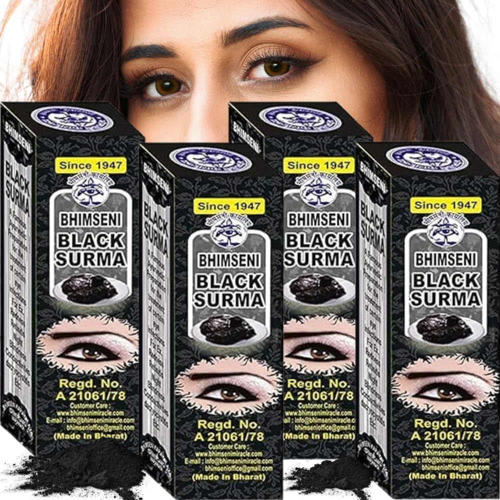 ColorStay Powder Waterproof Eyeliner, Smudge-Proof, Eye Makeup with 100% Natural Ingredients Black, 0.025 oz | Pack of 4