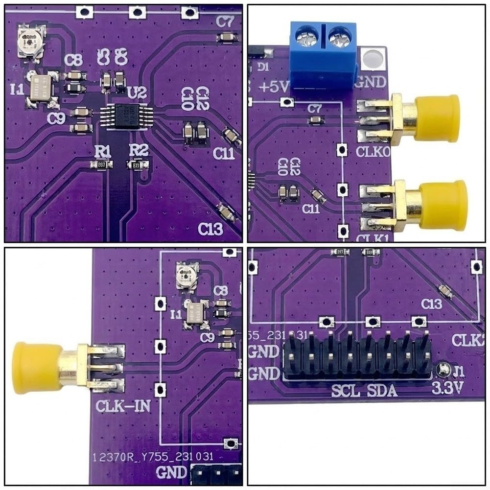Generador de señal ajustable del módulo del reloj SI5351A 2.5kHz-200MHz