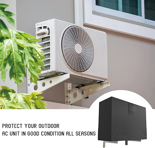 Miniatura 10 de Mini cubiertas divididas para aire acondicionado para unidades exteriores, cubierta de condensador de AC resistente al agua, protector de compresor