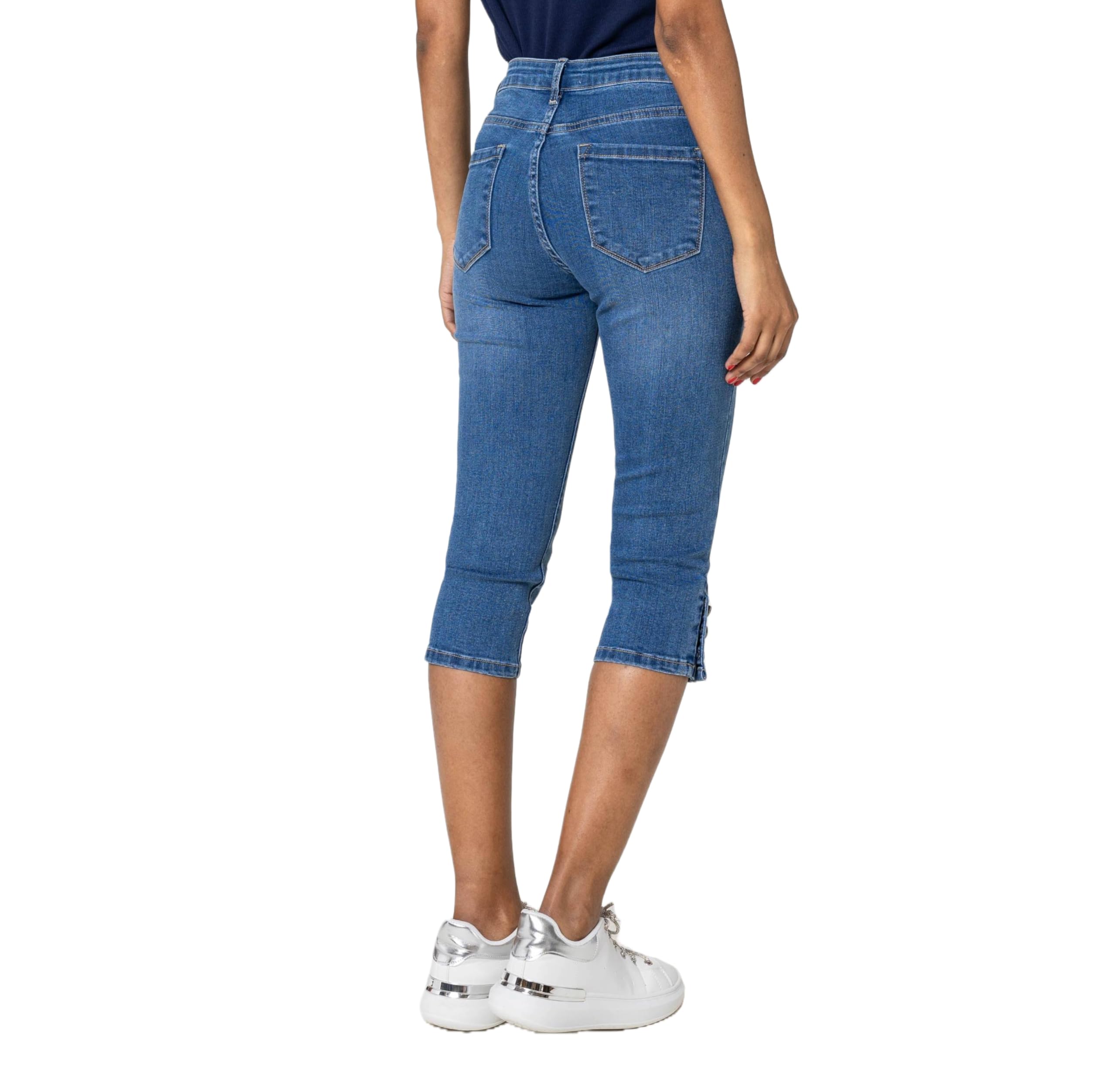Nina Carter P516 - Pantalones vaqueros para mujer, corte ajustado, cintura alta, pantalones vaqueros de verano