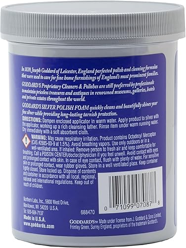 Miniatura 2 de Del Norte lab-goddards 654709Goddard de Shine larga plata Espuma 18oz Azul