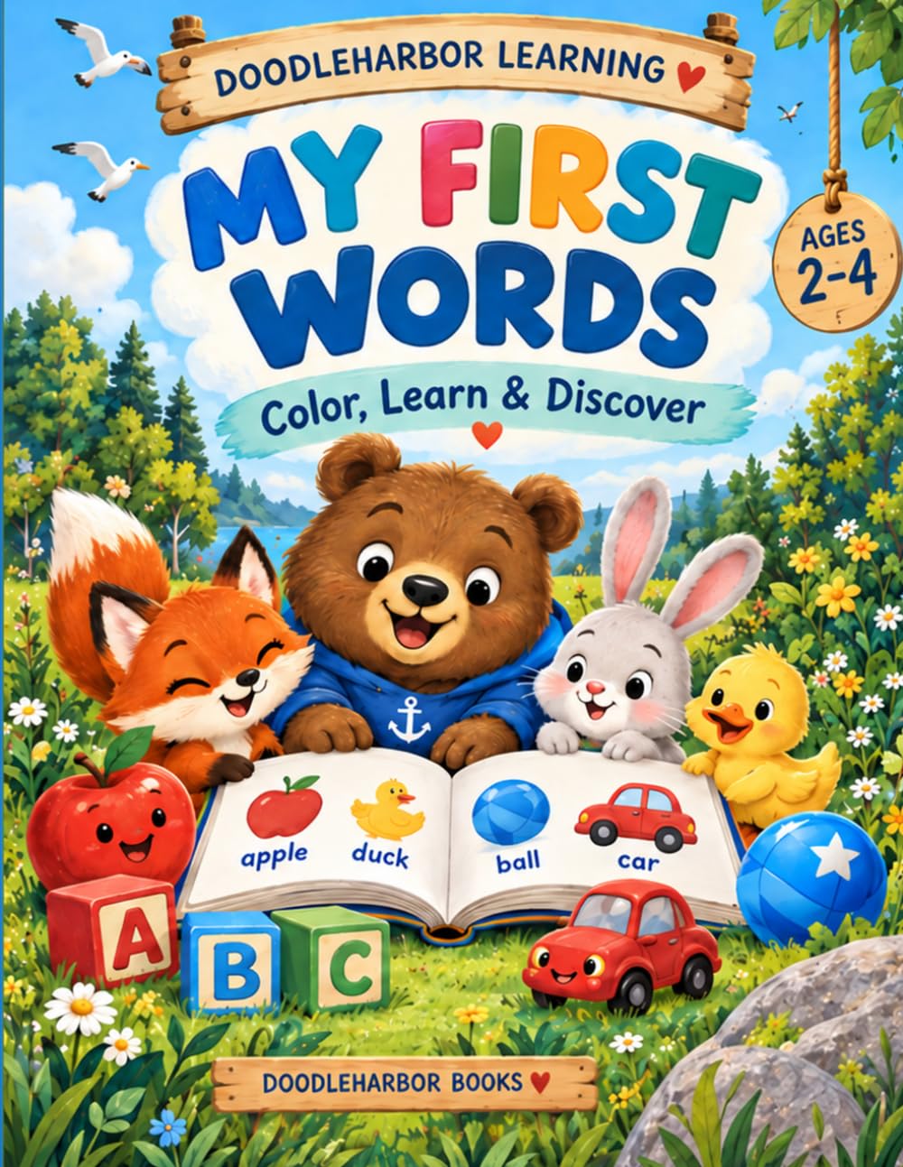 My First Words: Color & Learn: An Activity & Coloring Book for Ages 2–4 ...