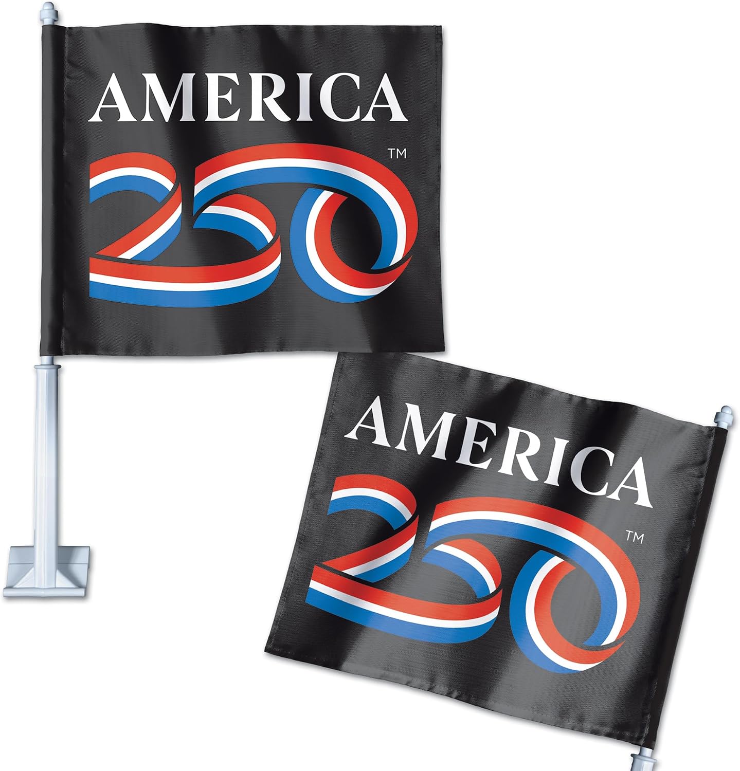WinCraft Car Flag 11.75" x 14" Patriotic America 250 Logo