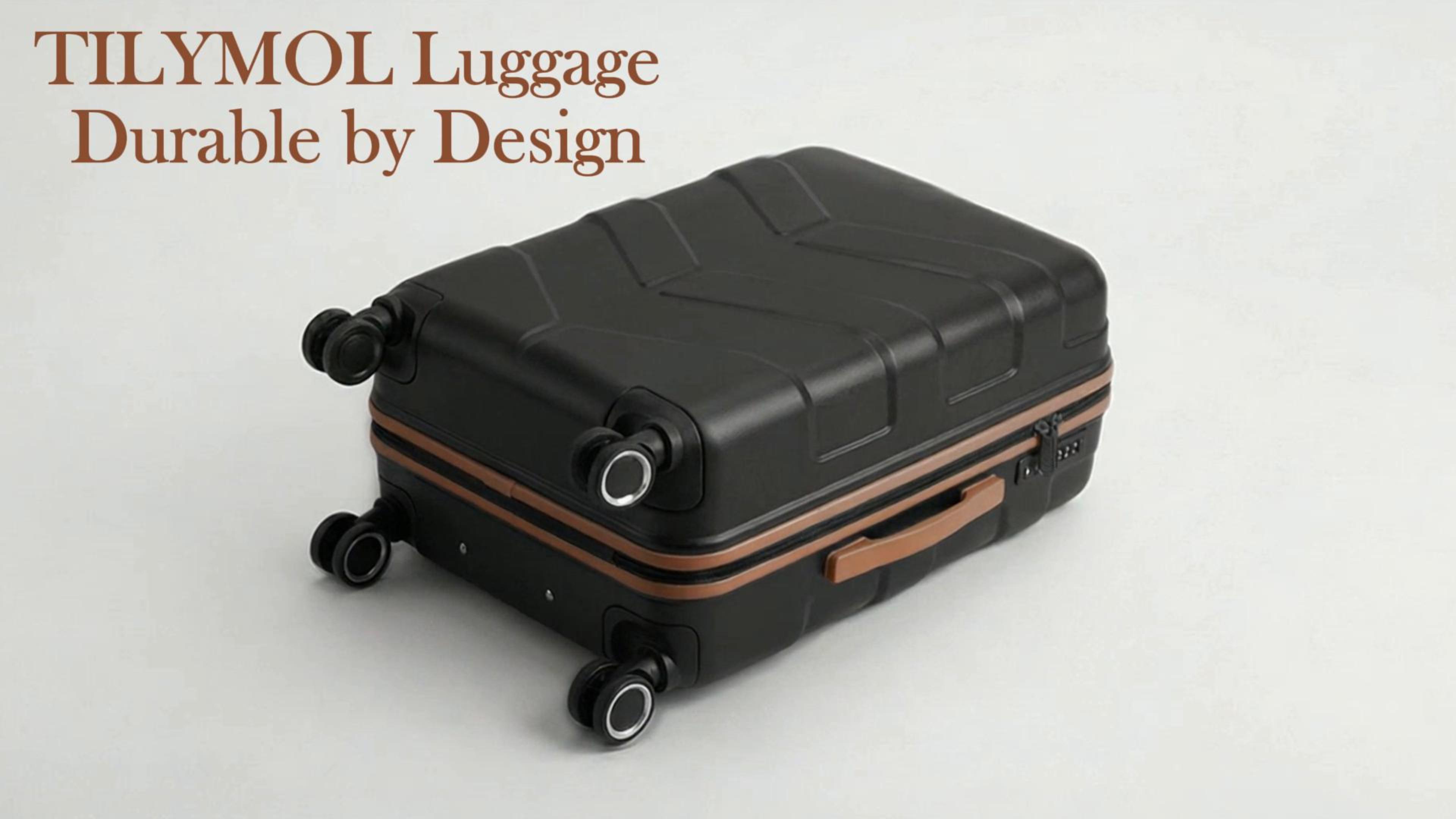 ◆つむぎ◆ Zimtown 4 Piece Luggage Set, ABS Hard Shell, TSA Lock, Double
