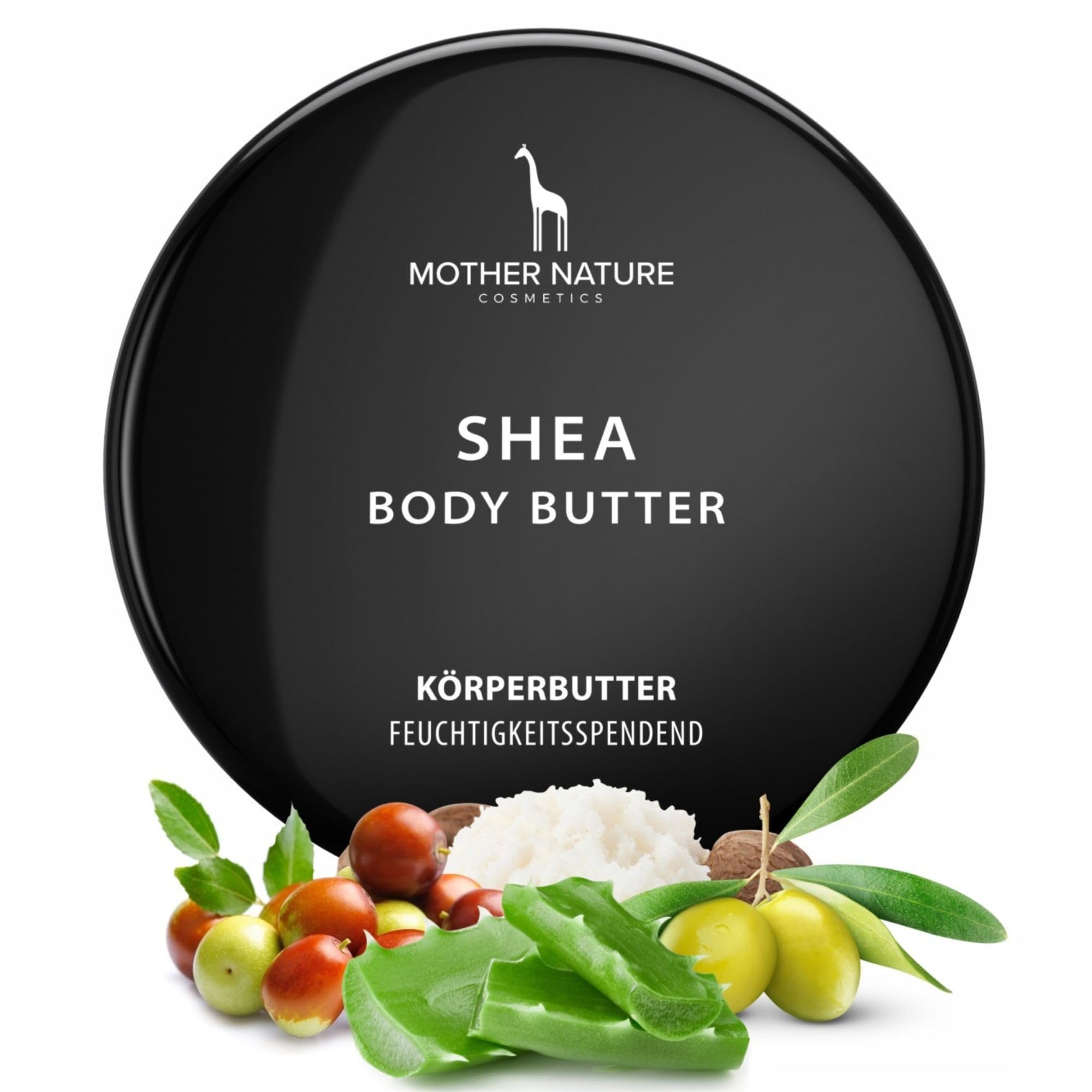 Body Cream, Organic Shea Butter Superfood Body Butter for Dry Skin, Deeply Nourishing, Moisturising & Revitalising