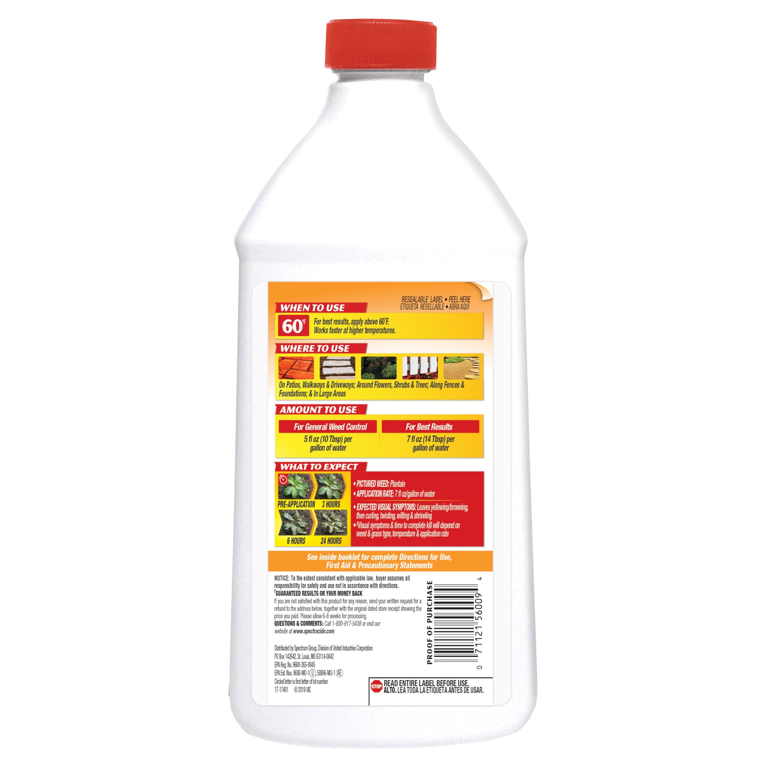 Spectracide Weed Killer Concentrate - Driveway & Walkway -3