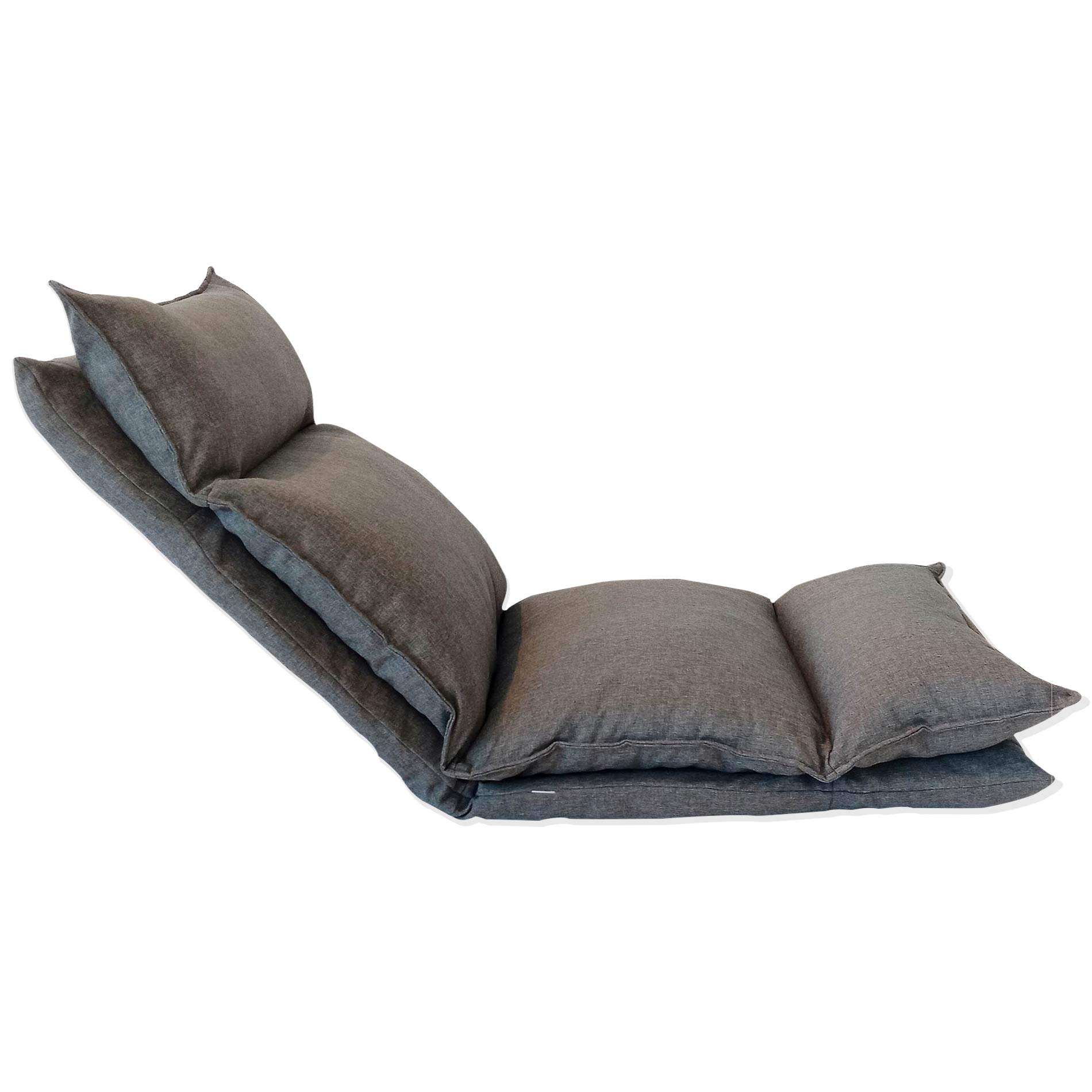 Rebecca Mobili Sitzkissen, Thaikissen fr Meditation Yoga, Meditationskissen, Hellgrau, Metall Polyester, Wohnzimmer Terrasse - Maße: 70 x 56 x 70 cm (HxLxB) - Art. RE6193