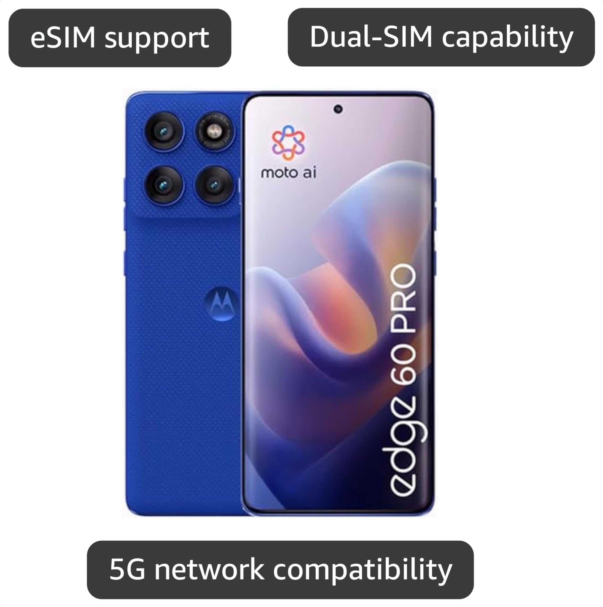 Amazon.com: Motorola Edge 60 Pro Dual-SIM 512GB ROM + 12GB RAM
