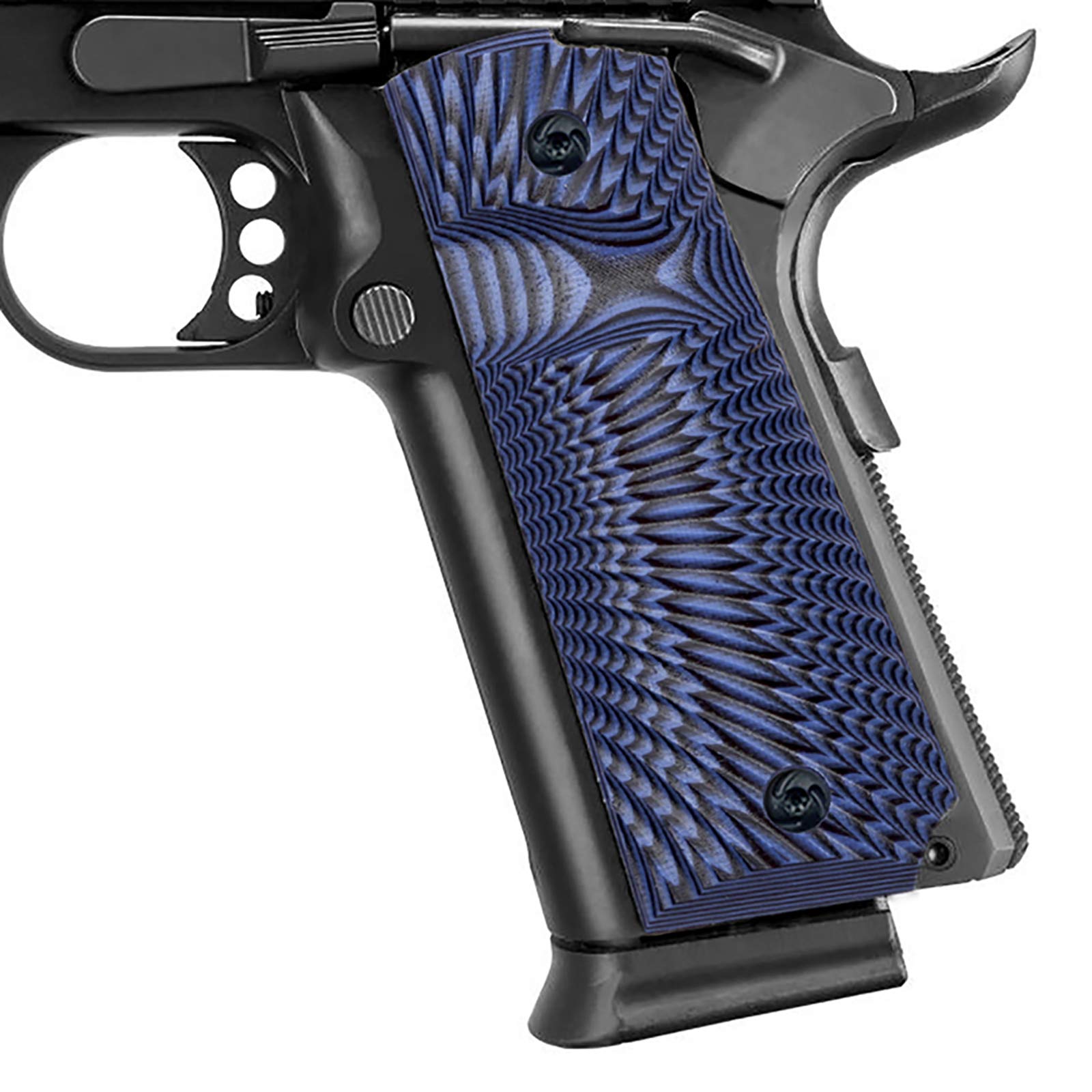Guuun 1911 Grips G10 Full Size 1911 Grip Ambi Safety Cut Big Scoop