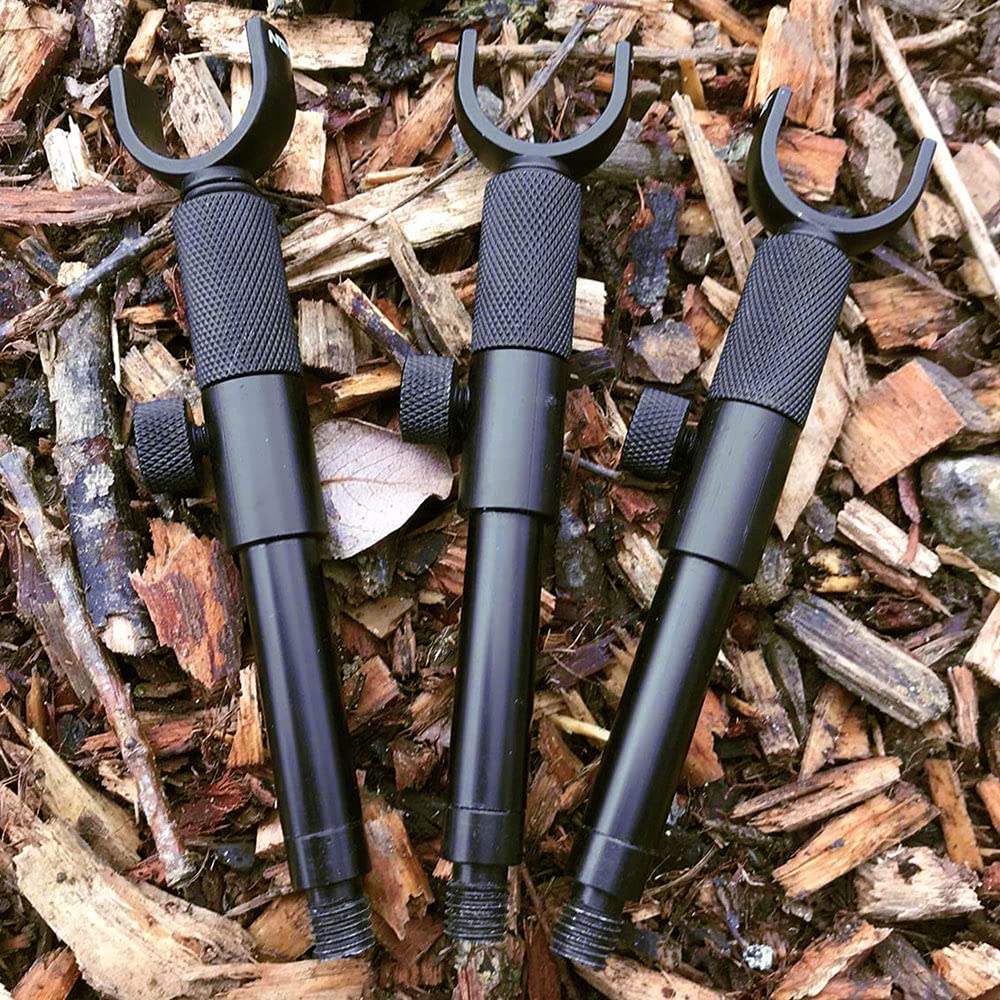 Dna Leisure Schwarz Ngt Rod Pod Extenders Bankstick Buzz Bar 4.5"-7" Set Of 3 Increase The Angle Of Rods On A Pod Carp Fishing