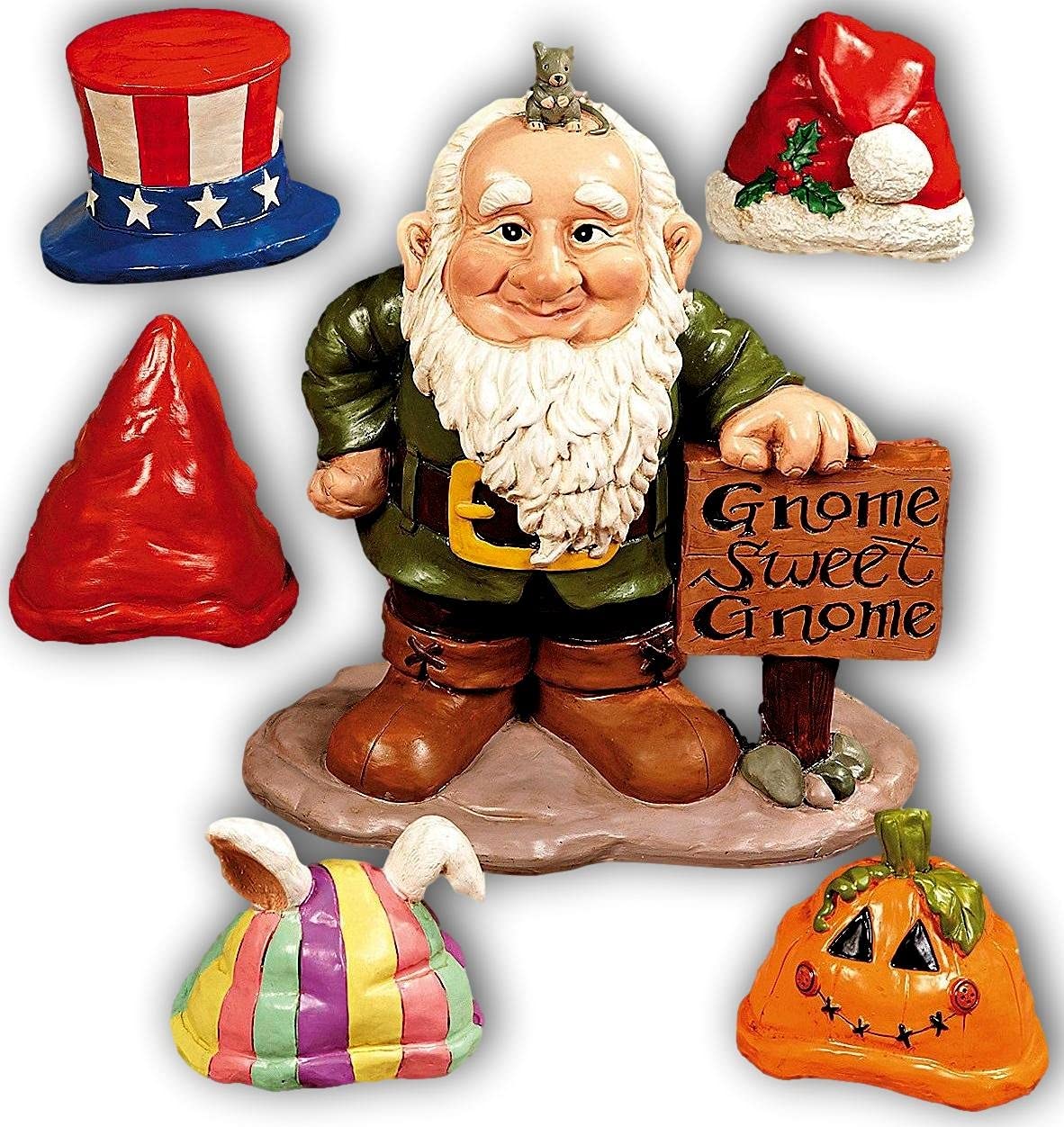 gnome セット Amazon.com : CE-AS 6-PC Garden Gnome Greeter Figure with 5