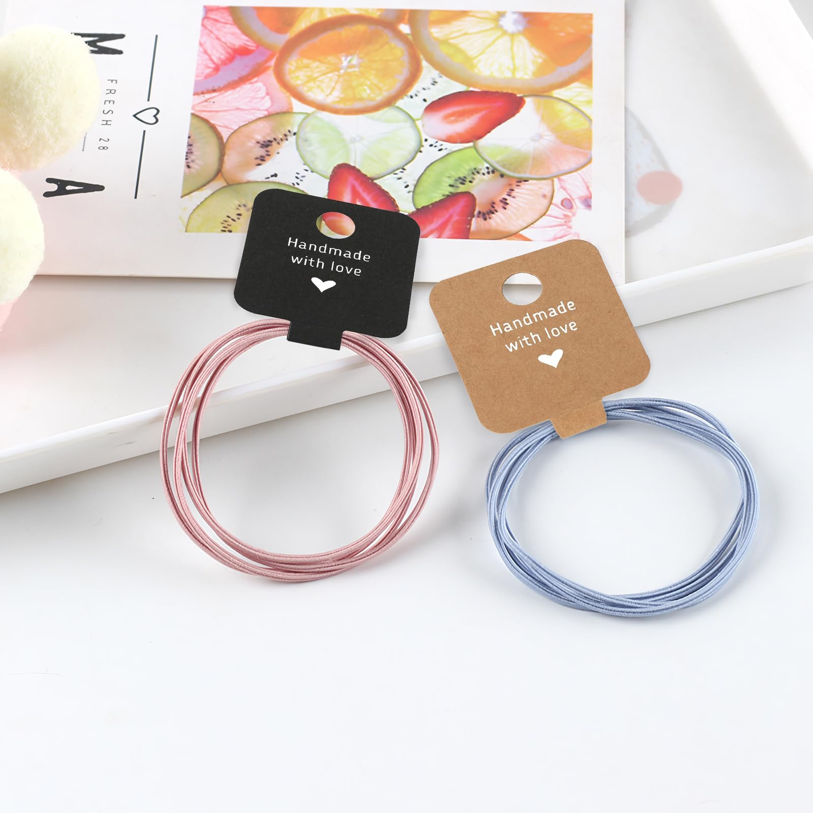 100pcs etichette display collana gioielli imballaggio carte per