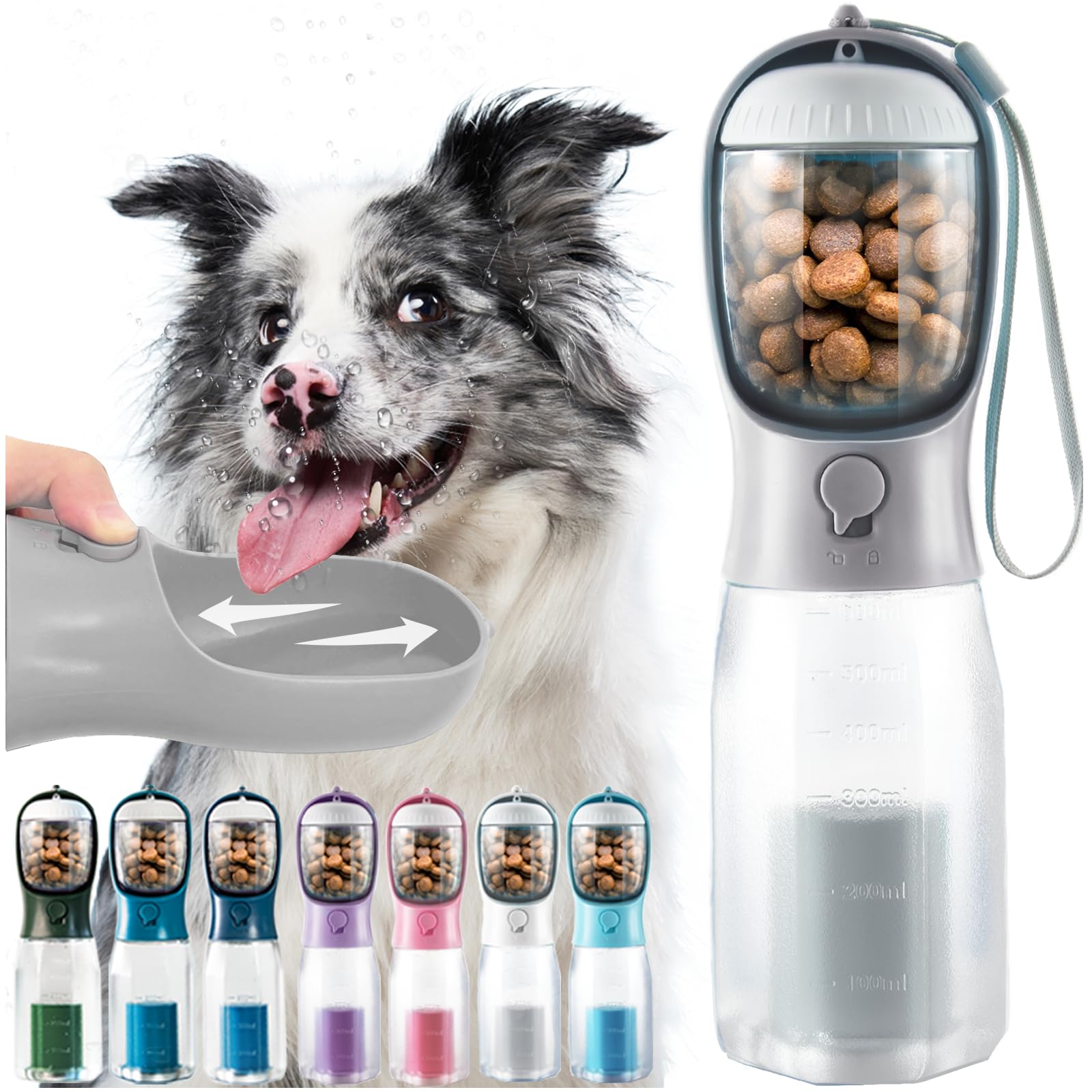 Hundewasserflasche DU-CWSB-ZG-001-GRAY