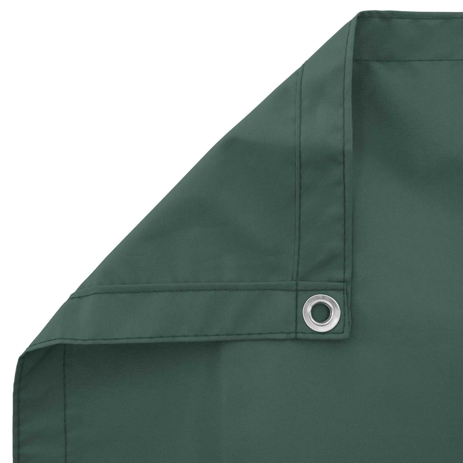 vidaXL Pantalla de Balcón Verde Oscuro 100 x 400 cm Tela Oxford, Panel de balcón Moderno, Resistente a UV, Agua y Durable, solución de Sombra para jardín, terraza, Patio