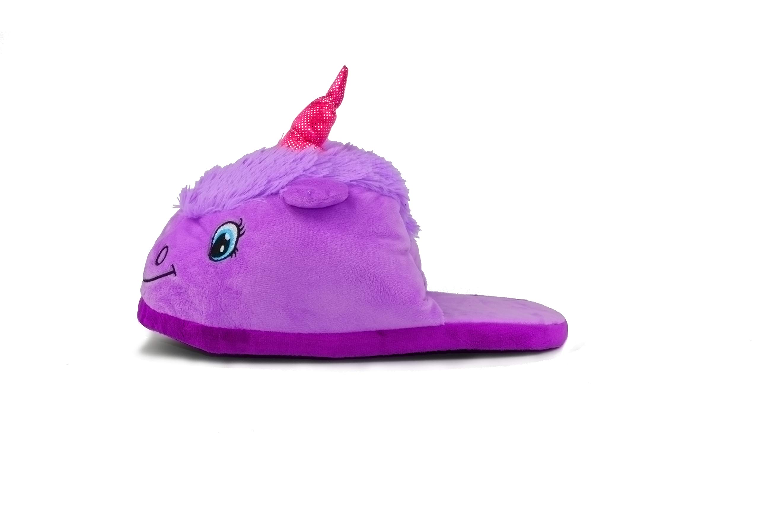 3D Unicornio Felpa Suave Calentar Zapatillas Ocio Zapatillas De Estar por Casa,Zapatos Mujer Hombre Niñas Niños Invierno Primavera Peluche