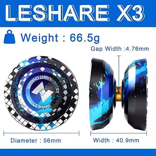 Miniatura 2 de LONTOMYOYO Yoyo profesional sin respuesta rodamiento sensible incluido retorno automático con mosaico de rodamiento de bolas, extraordinario yoyos