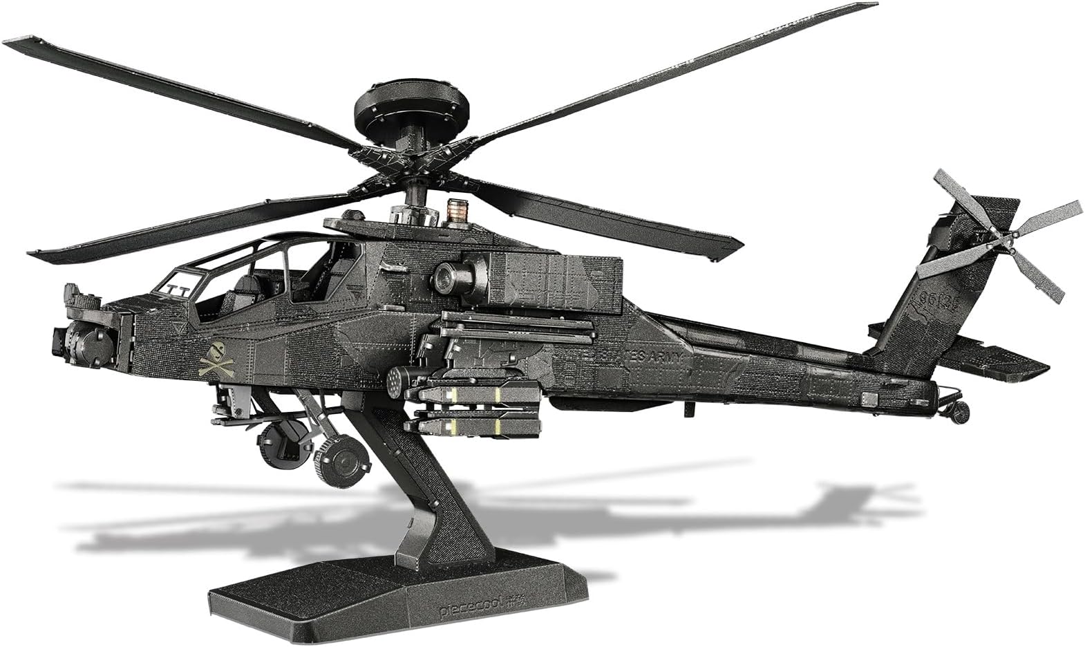 Piececool 3D Metal Model Kits, Military Helicopter Airplane Models Building Kits for Adults and Teens Men Hobbies DIY Brain Teaser Puzzles, Great Birthday Gifts, 145 Pcs