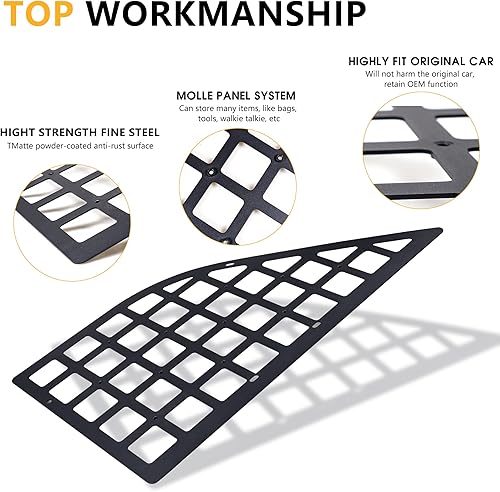 Miniatura 4 de Panel Molle para ventana trasera para Ford Bronco de 4 puertas, organizador de carga duro para 2021, 2022, 2023, 2024, 2025, 2021, 2022, 2025,