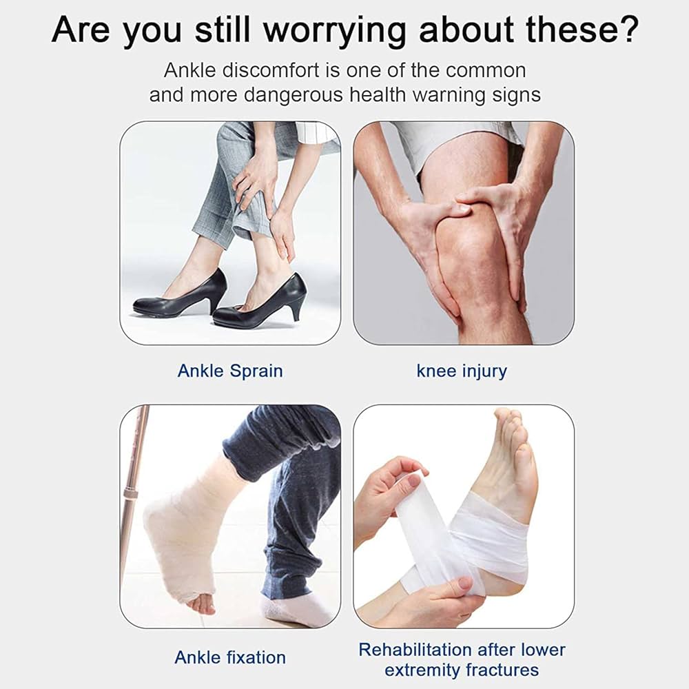 Amazon.co.jp: 膝固定ブレース、調節可能な膝 - 足首 - 足固定