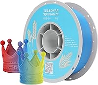 Vista 20 de Filamento Matte Rainbow PLA para Impresora 3D, 10 Carretes, Carrete de 1KG (2.2lbs) 1.75mm, Filamento Gradiente Multicolor a Granel para la mayoría