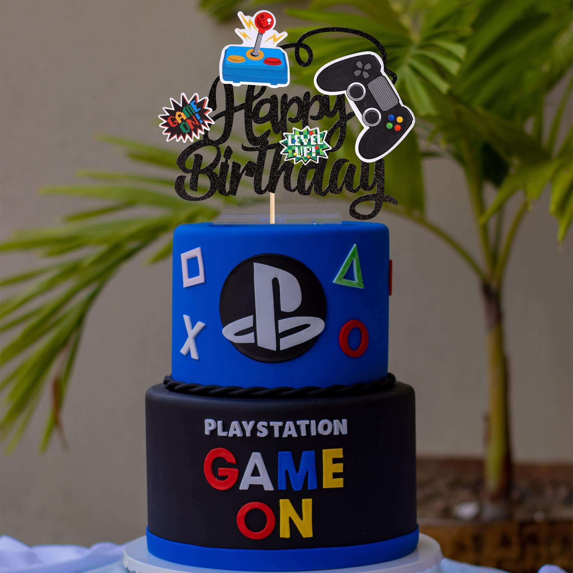 13th Videojuego Decoración Para Tartas Con Purpurina De Cumpleaños Para Juegos Happy Birthday Pastel Decoración De Fiestas Color Negro Para Decoración De Tartas De Cumpleaños Para Niños Y Niñas (1