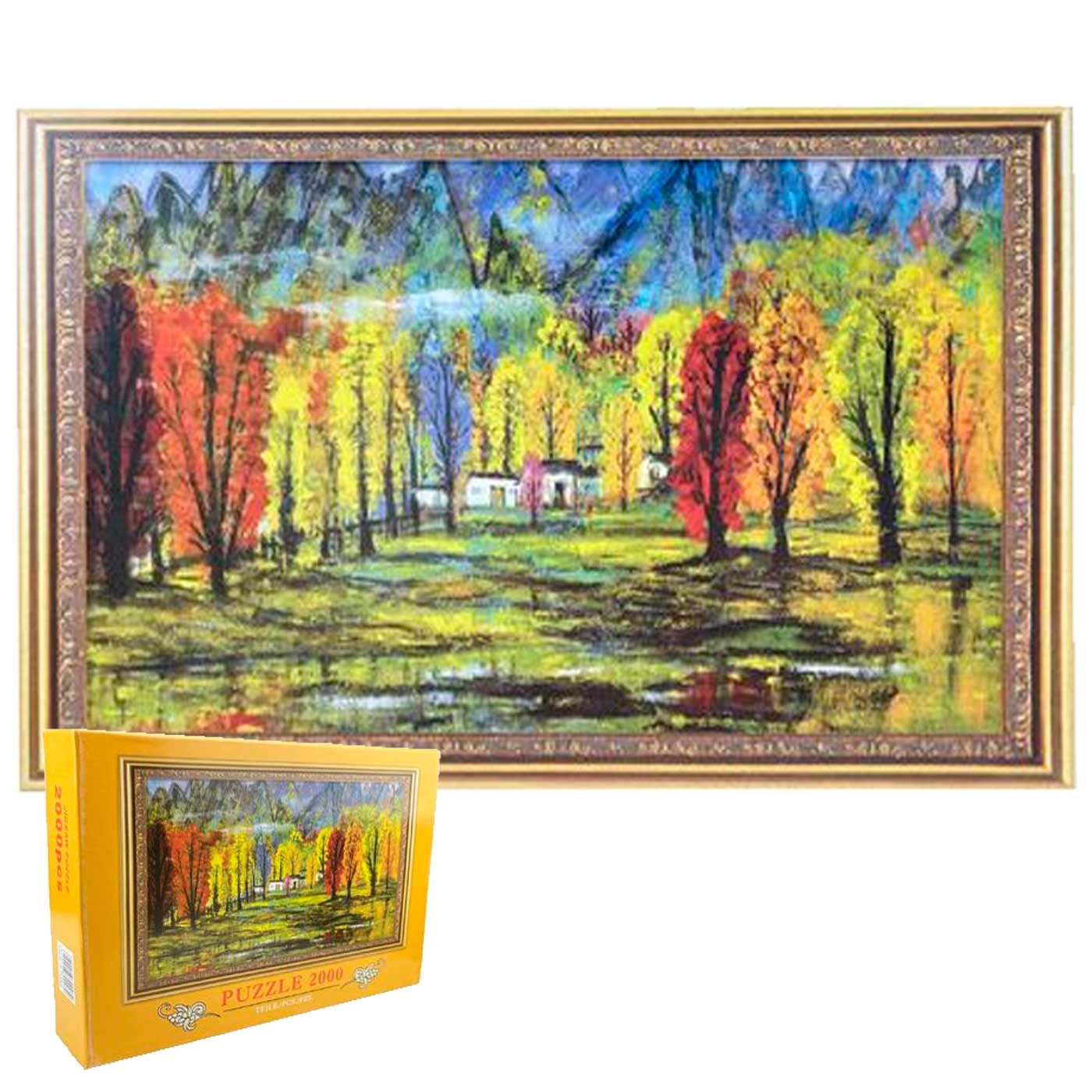 Acan Tradineur - Puzzle/Rompecabezas de 2000 Piezas de un Paisaje Pintado - Fabricación en España - Rompecabezas para Toda la Familia - 70 x 100 cm