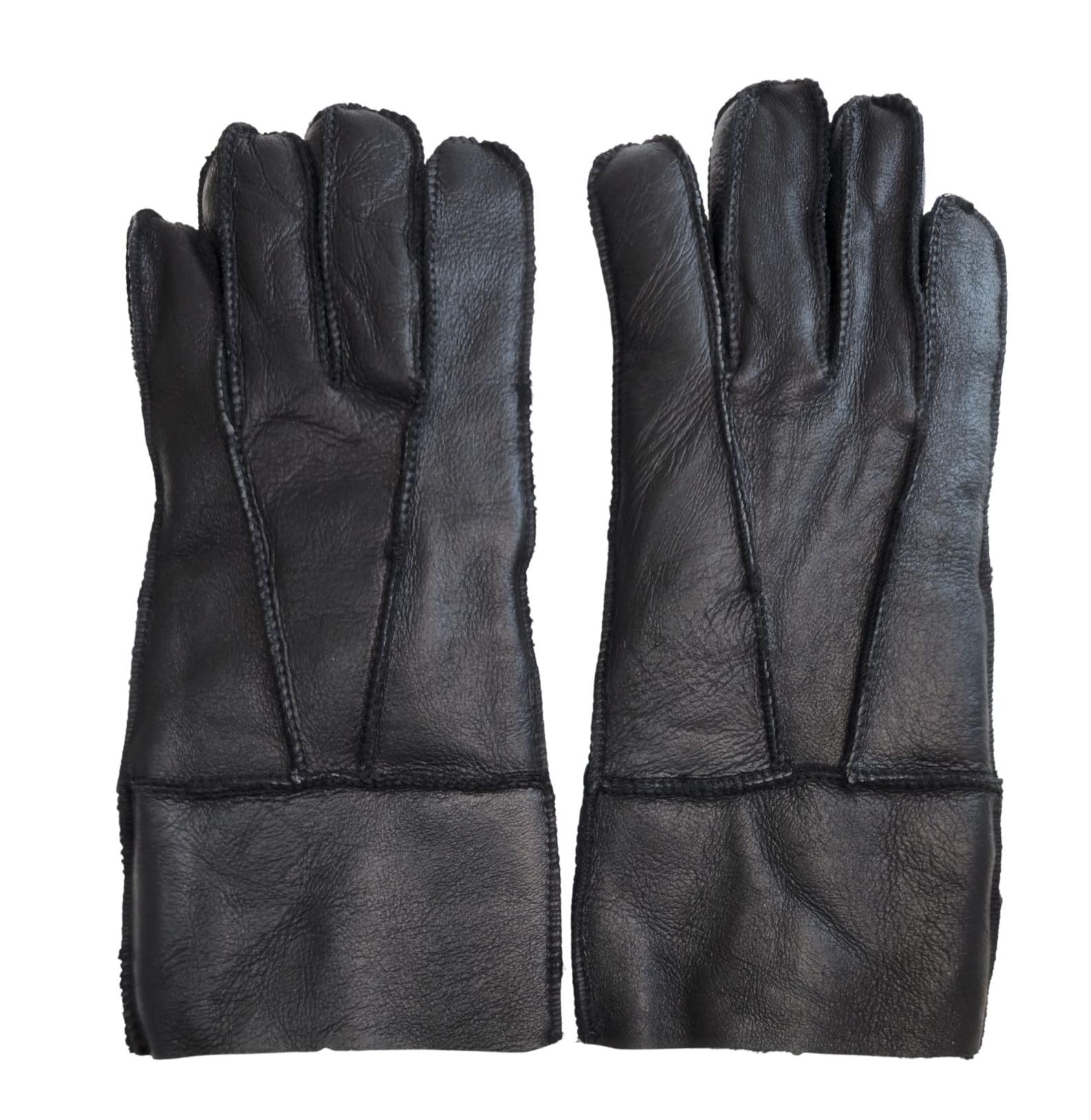 Infinity Leather Unisex-Handschuhe aus Schafsleder mit Roll-Up/Down-Manschette