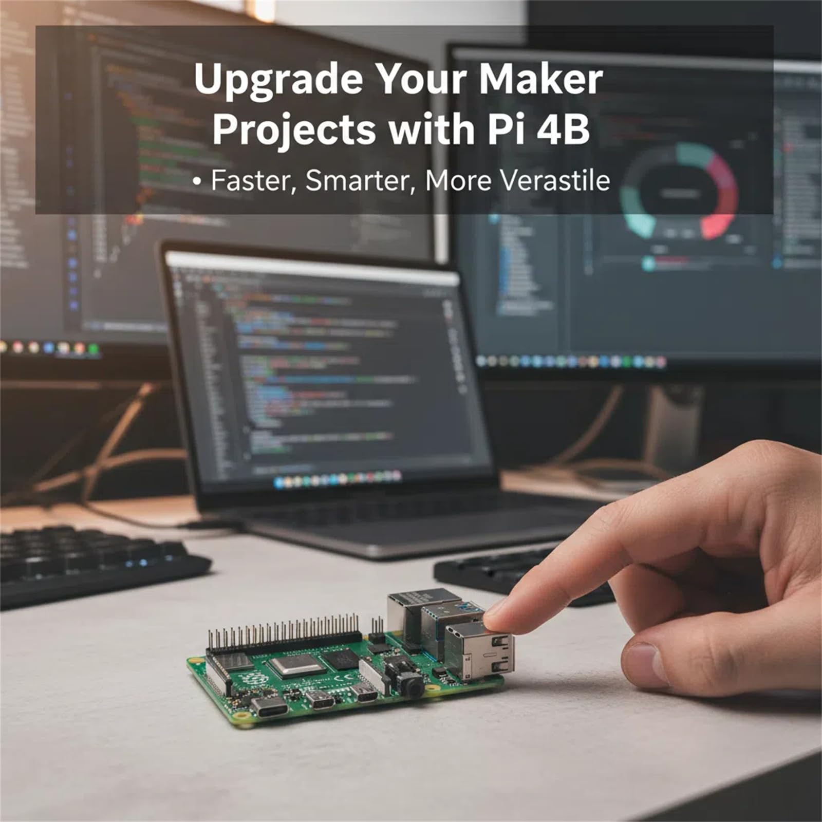 Raspberry Pi 4 Modello B 4GB Scheda di Sviluppo 1.5GHz Bluetooth 5.0 WiFi Multifunzionale Universale Scheda di Sviluppo Scheda di Apprendimento per Python Linux Programmazione