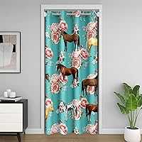 Vista 42 de Cortina de puerta de serpiente para privacidad de puerta, cortina opaca de serpiente azul, cortina de puerta de escamas azules reptiles 3D, cortina