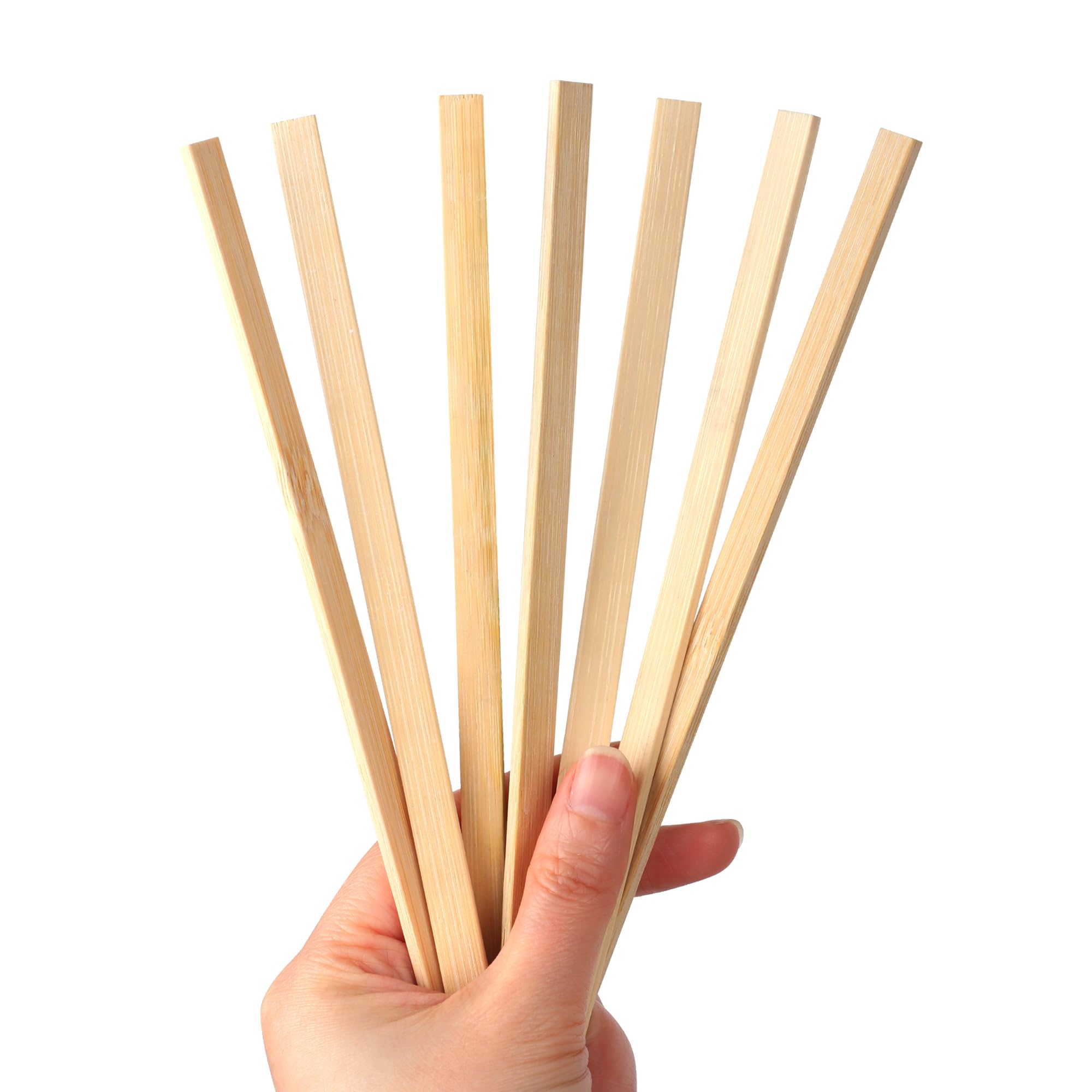 100 Pièces 20 Cm Bâtonnets En Bois De Bambou, Bâtons Pour