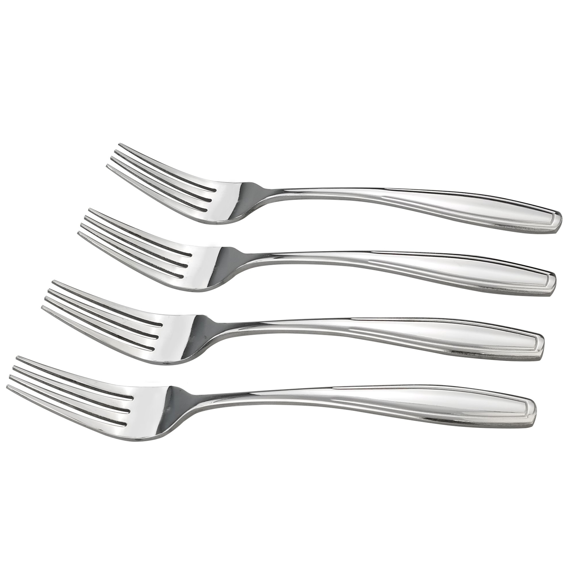 Set de couverts en acier inoxydable Salad Forks-12 Silver