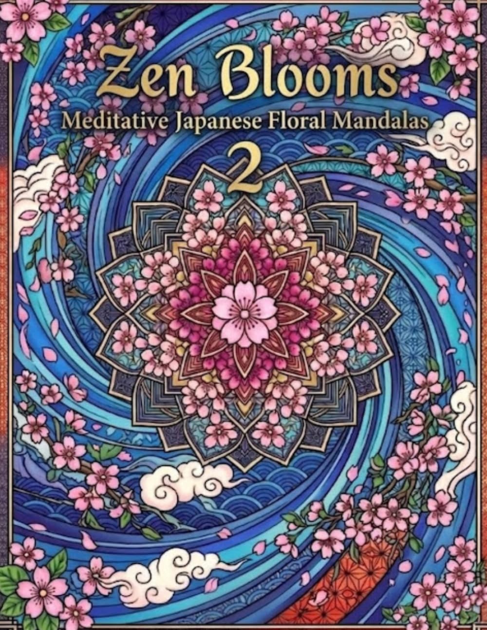 Zen Blooms: Meditative Japanese Floral Mandalas 2