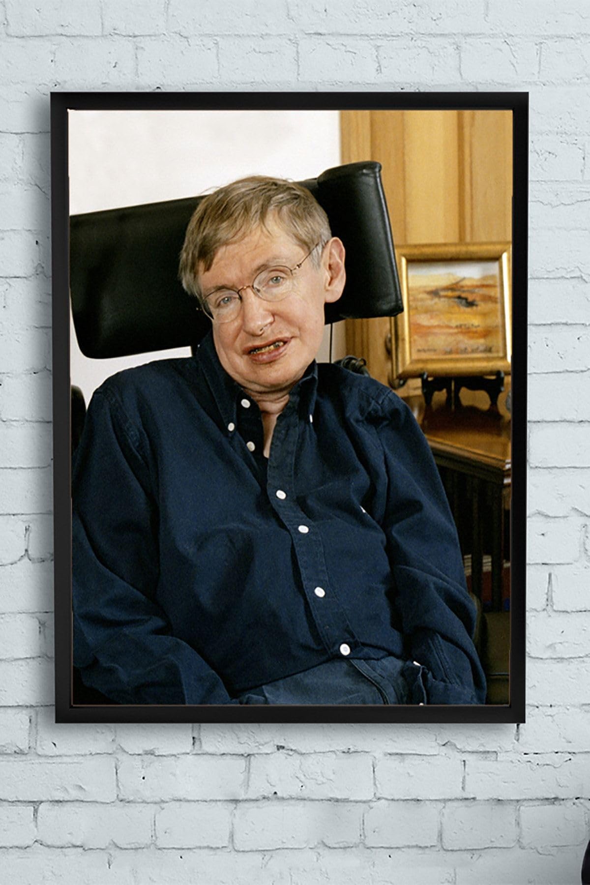 Postermanya (pster13387) Stephen Hawking Bilimsel Çerçeveli Tablo 2 (30 X 40cm)