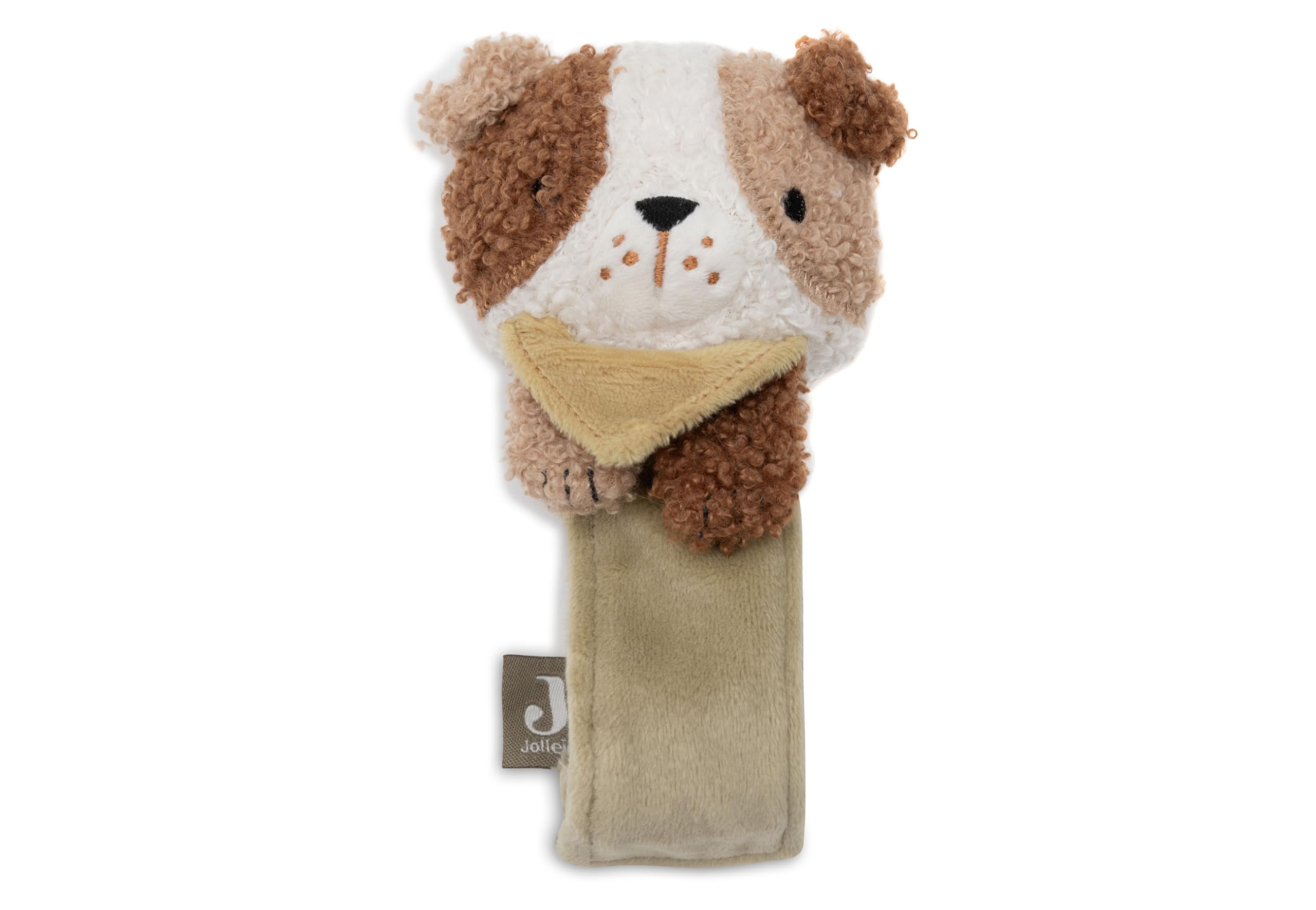 Jollein Baby Wrist Rattle – Mick – Soft Wrist Rattle with Velcro Strap – Baby Toy for On the Go – Sensory Toy – from Birth