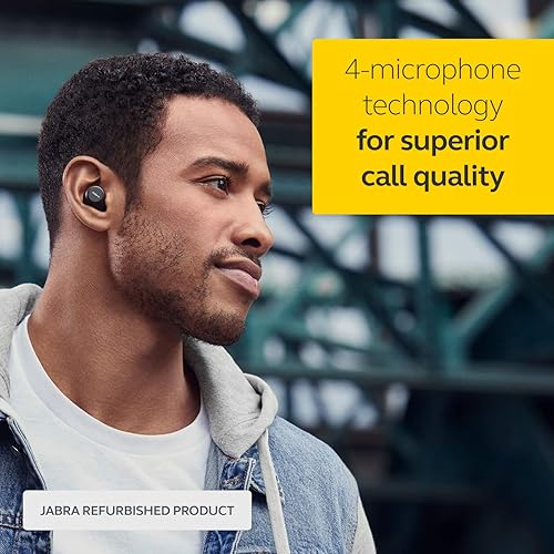 Miniatura 4 de Jabra Elite 75t Auriculares inalámbricos con asistente de voz negro habilitado con estuche de carga (renovado)