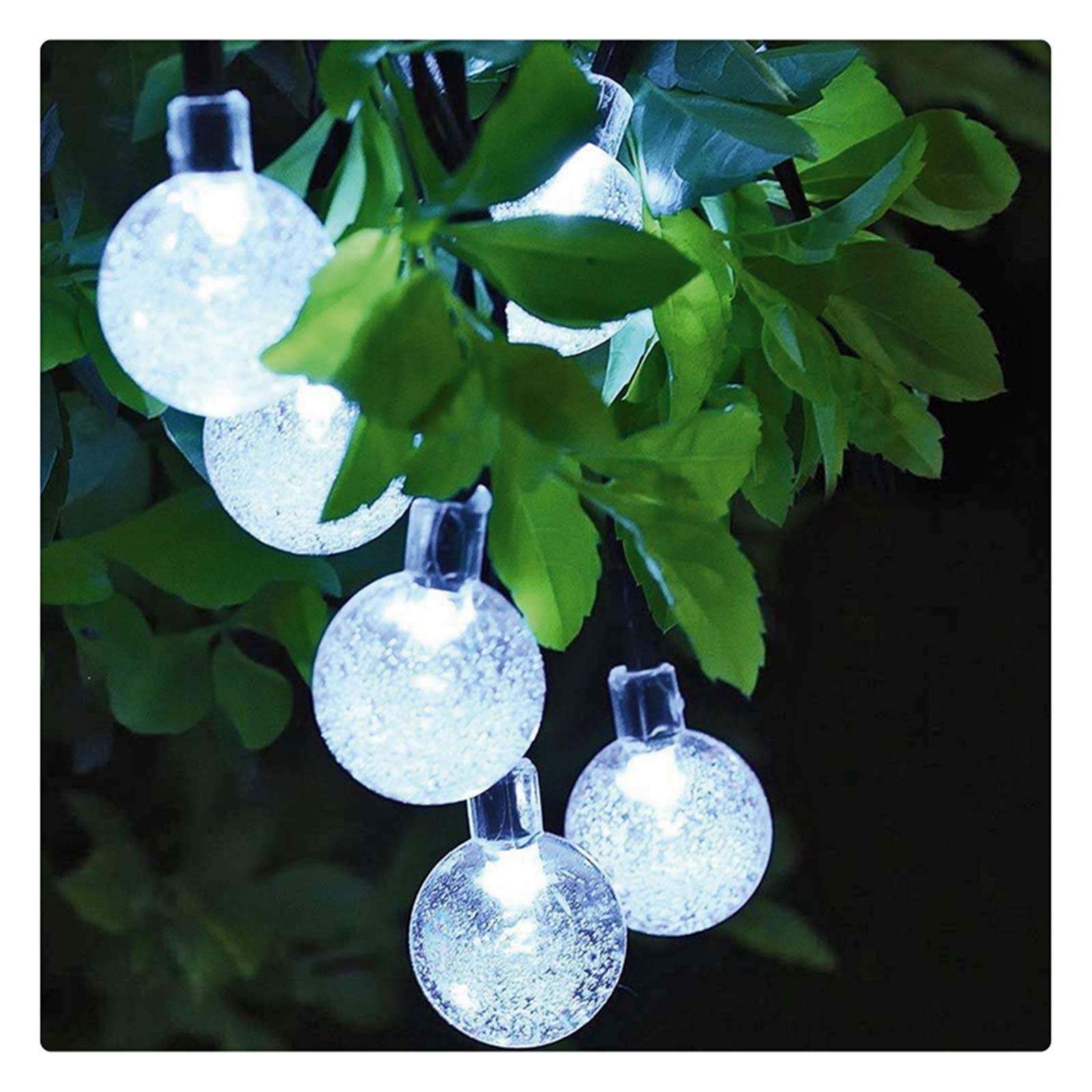 Lampadine A Ghirlanda, Globe Luci della Stringa, Sfera di Cristallo Luci della Stringa 8 modalità, Ideale per Interni, per Esterni, Camera, Party, Natale, Giardino, Matrimonio,A,60LEDs