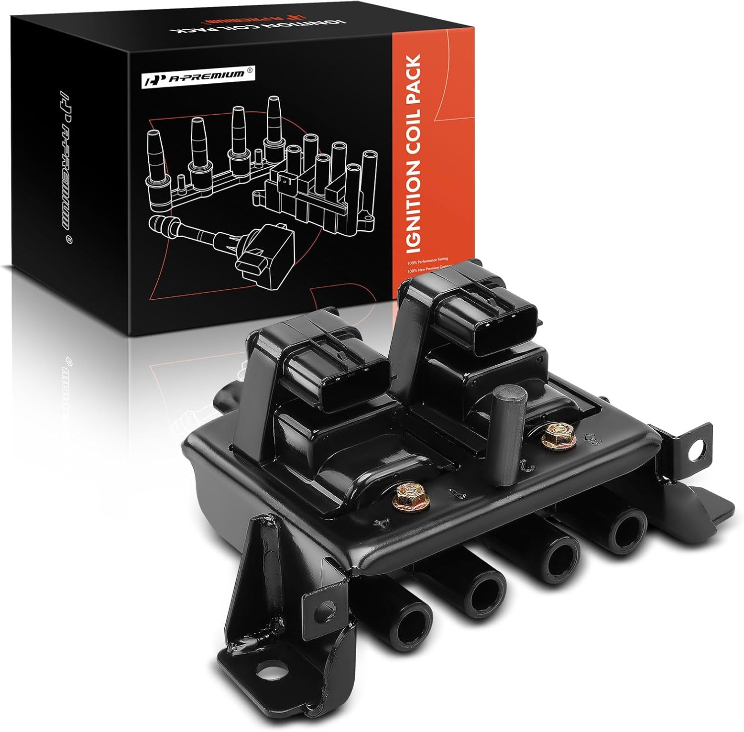 A-Premium Engine Ignition Coil Packs Compatible with Mazda Miata 1999 2000 L4 1.8L