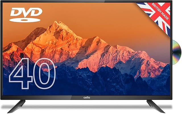 Cello Y22ZF0204 40 inch Full HD LED TV with Built-in DVD player and Freeview HD Built in Satellite receiver 2022 model Made in the UK